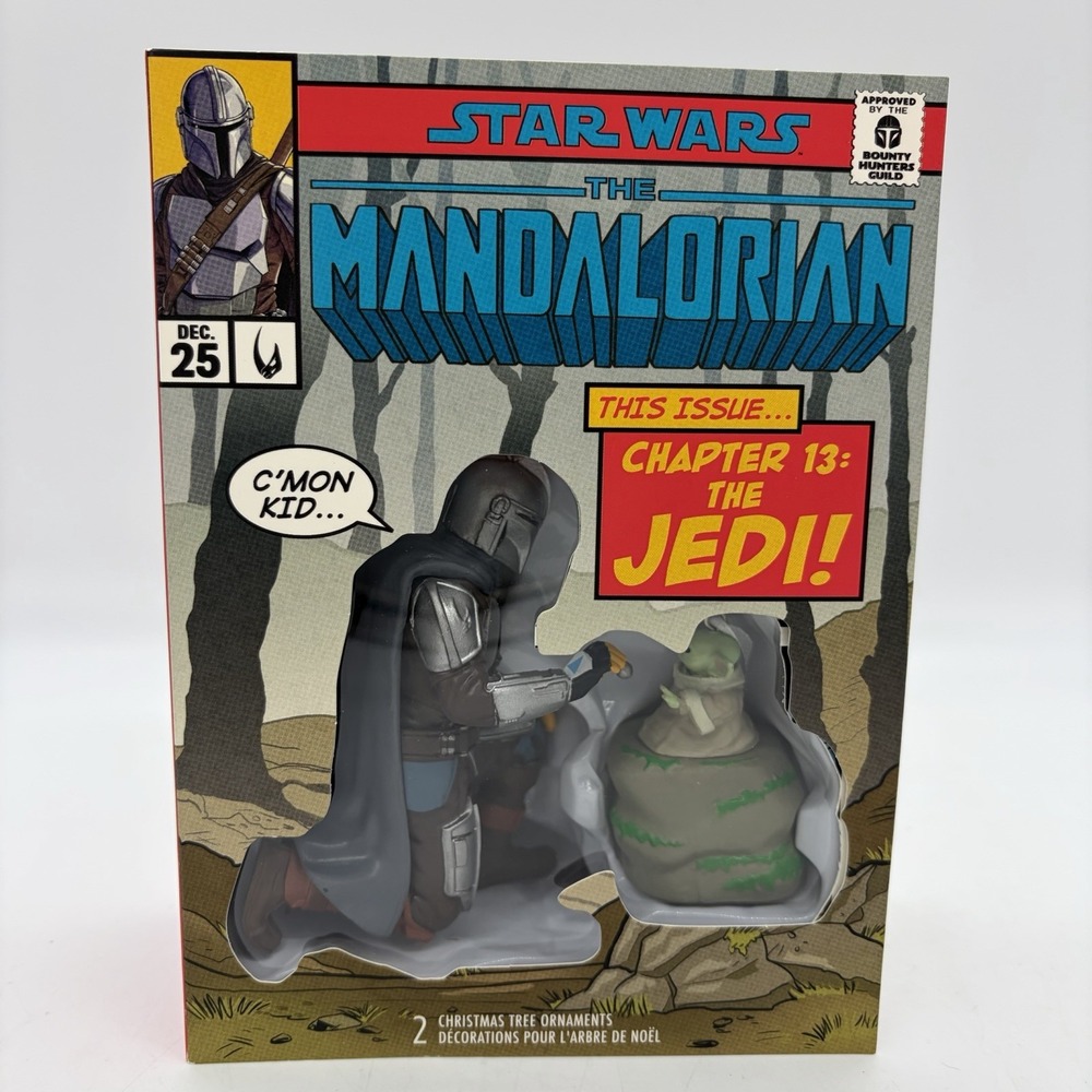Hallmark Star Wars Mandalorian Comic Book Chapter 13 The Jedi Two Piece Ornament